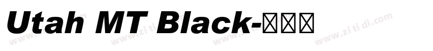 Utah MT Black字体转换
